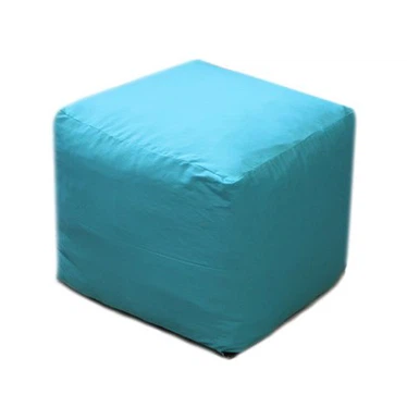 Kék négyzet alakú babzsák kanapéhuzat